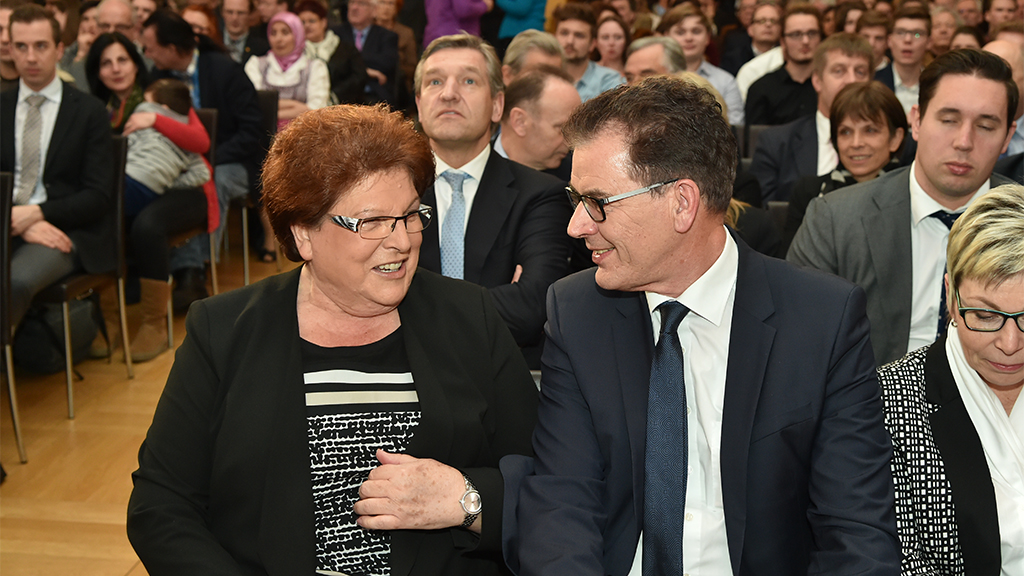 Bundesminister Dr. Gerd Müller und Landtagspräsidentin Barbara Stamm | Foto: Rolf Poss