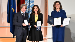 Clarissa und Michael Käfer bei der Verleihung des Bayerischen Verfassungsordens 2022 im Maximilianeum