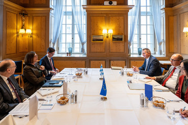 Rund eine Stunde dauerte das Arbeitsessen mit Landtagspräsidentin Ilse Aigner. 