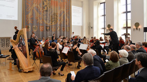 Das Jugendsymphonieorchester Oberfranken umrahmte die Veranstaltung 