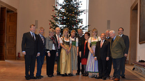 Übergabe des Christbaums im Maximilianeum Rolf Poss