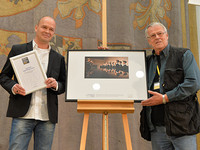 Sieger Kategorie Kultur, Sonderpreis DJV Bildportal: Arndt Pröhl mit Thomas Schumann, DJV-Bildportal | Foto: Rolf Poss