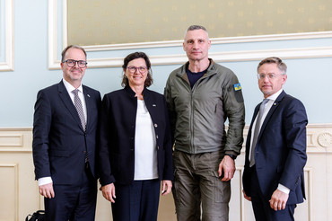 Nahm sich viel Zeit für die Delegation aus Bayern: der Bürgermeister der Stadt Kiew, Vitali Klitschko. 