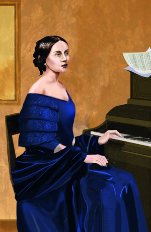 Clara Schumann | Illustration: Saba Bussmann und Chris Menke