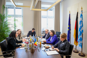 Rund eine Stunde tauschte sich die Landtagspräsidentin mit der rumänischen Generalkonsulin aus. 