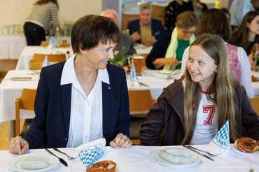 Auch ein Weißwurstfrühstück gab es bei dem Besuch. 