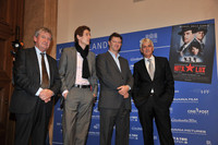 Tatkräftige Unterstützer des Projekts Kino im Landtag: Mathias Esche (Bavaria) Christian Sommer (CineMedia) Jan Kaiser und Achim Rohnke (beide Bavaria) | Foto: Rolf Poss