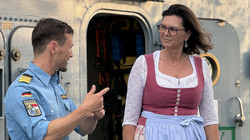 Landtagspräsidentin Ilse Aigner besucht Fregatte Bayern