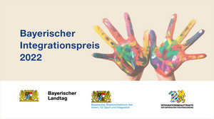 Logo des Bayerischen Integrationspreises 2022