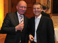 Franz Maget, Zweiter Vizepräsident des Bayerischen Landtags (li.), mit Markus Aicher, Leiter der Kinoredaktion im Programmbereich Bayern 3. | Foto: Rolf Poss