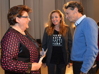 Landtagspräsidentin Barbara Stamm im Gespräch mit Filmfest München-Chefin Diana Iljine und Wild Bunch-Verleihchef Marc Gabizon. | Foto: Rolf Poss