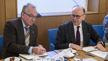 Landtagsdirektor Peter Worm und Botschafter a.D. Jörg Ranau 