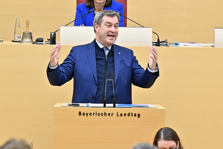 Ministerpräsident Dr. Markus Söder schloss sich den Worten der Landtagspräsidentin an. | Bildarchiv Bayerischer Landtag