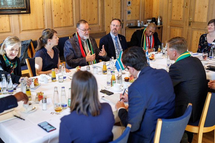 Rund eine Stunde tauschten sich Vizepräsident Reiß und Minister Bredell aus. 