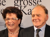 Landtagspräsidentin Barbara Stamm mit Hauptdarsteller Bruno Ganz | Foto: Rolf Poss