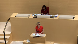 Petra Högl (CSU) bei der Aktuellen Stunde im Landtag