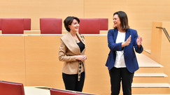 Atifete Jahjaga und Ilse Aigner