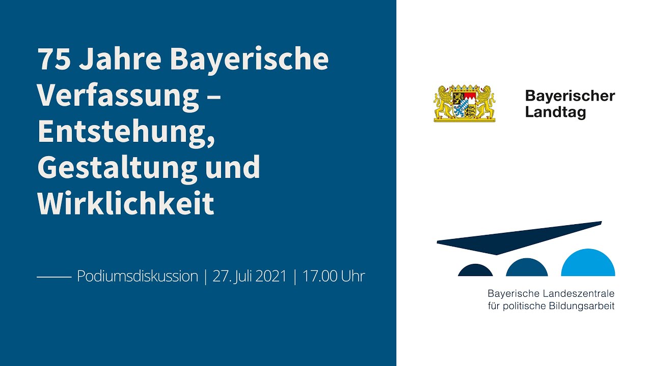 75 Jahre Bayerische Verfassung