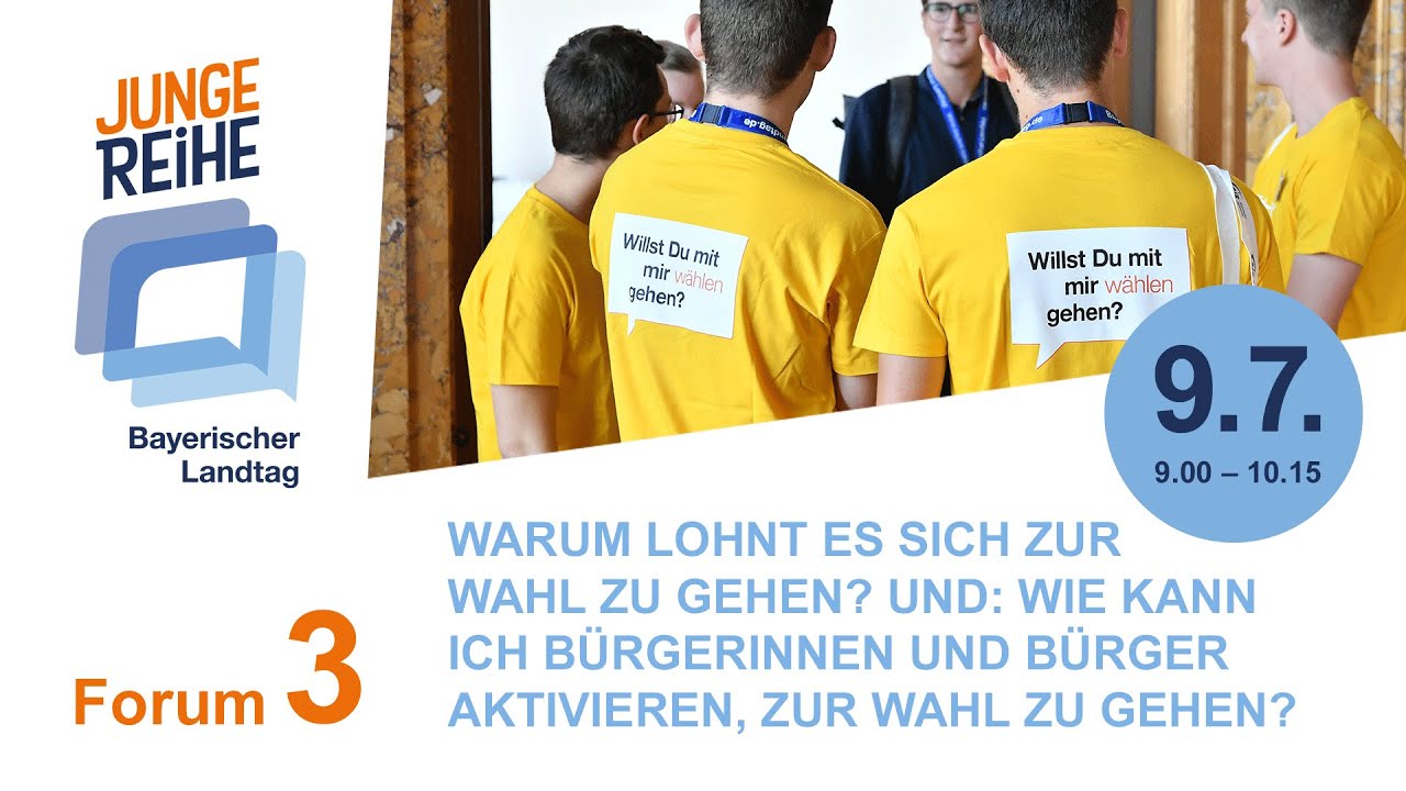 Junge Reihe | Forum 3: Warum lohnt es sich zur Wahl zu gehen?