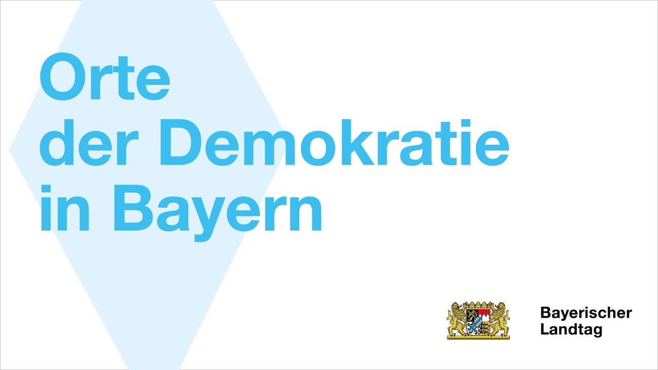 Vorstellung der "Orte der Demokratie in Bayern"