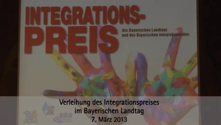 Verleihung Integrationspreis 2013